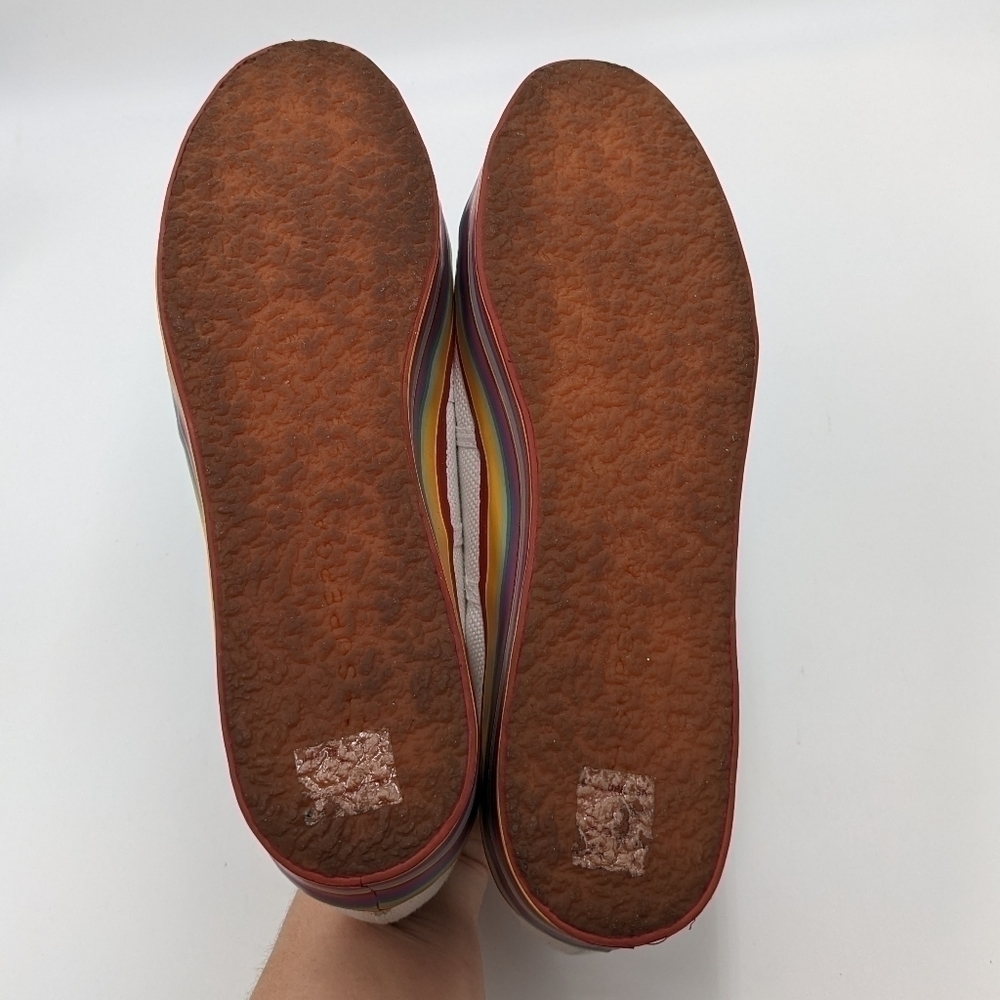 Superga Platform Rainbow Multi Color Sneaker Shoe… - image 8